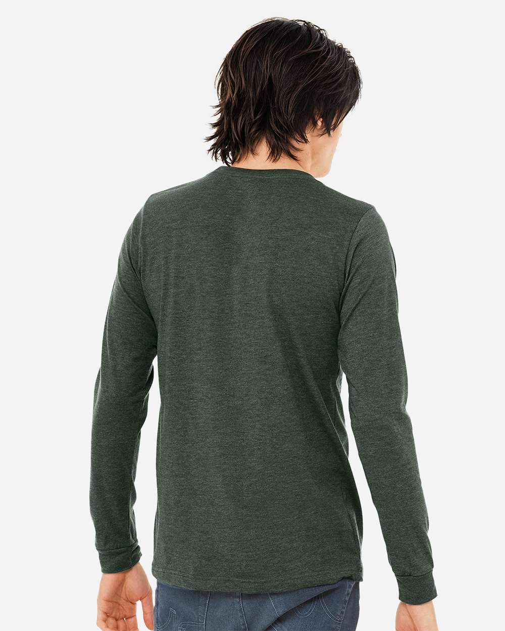 Heather Long Sleeve Tee - 3501CVC