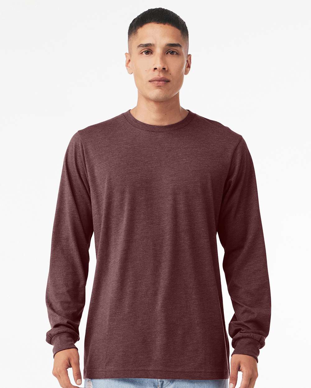 Heather Long Sleeve Tee - 3501CVC