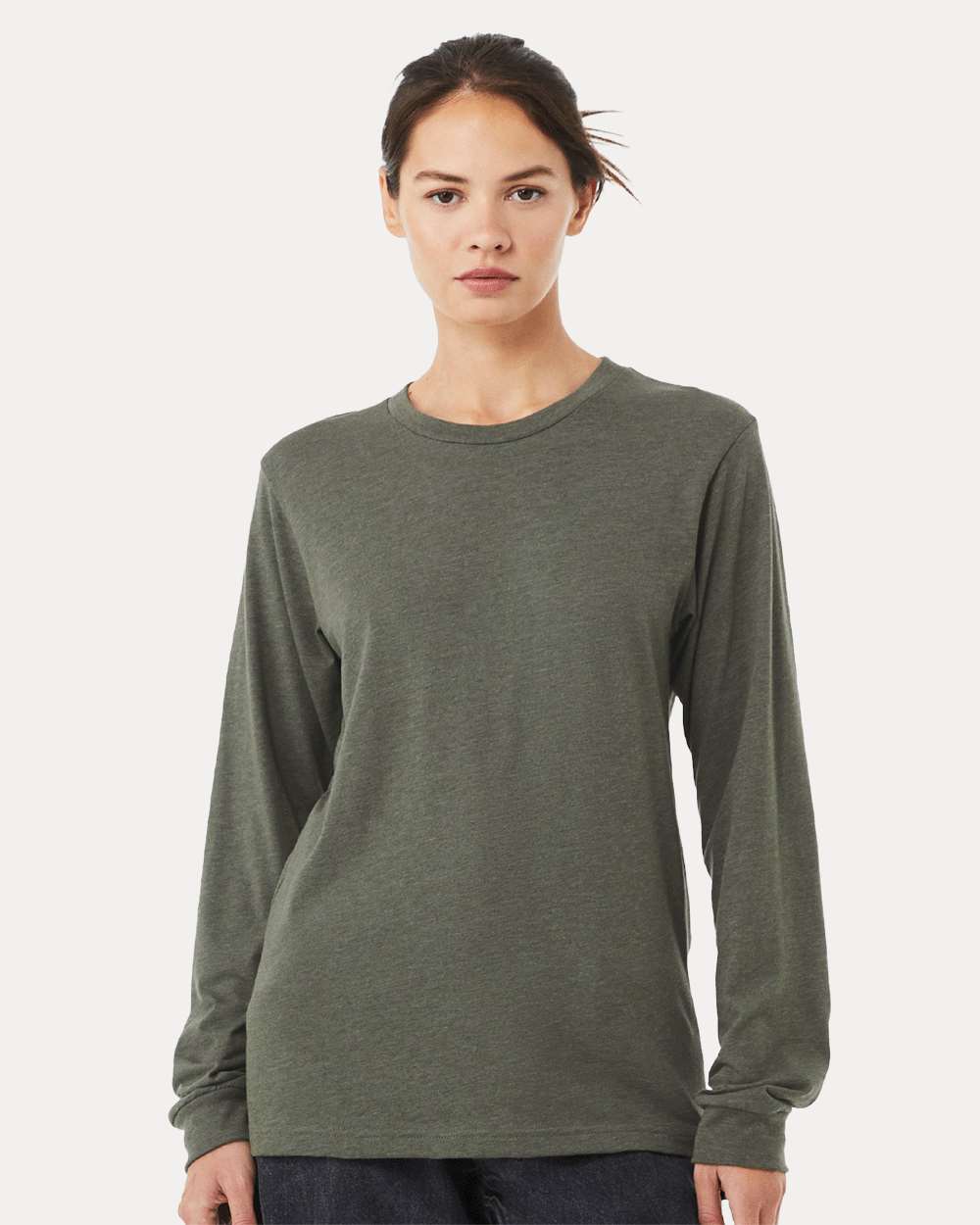 Heather Long Sleeve Tee - 3501CVC