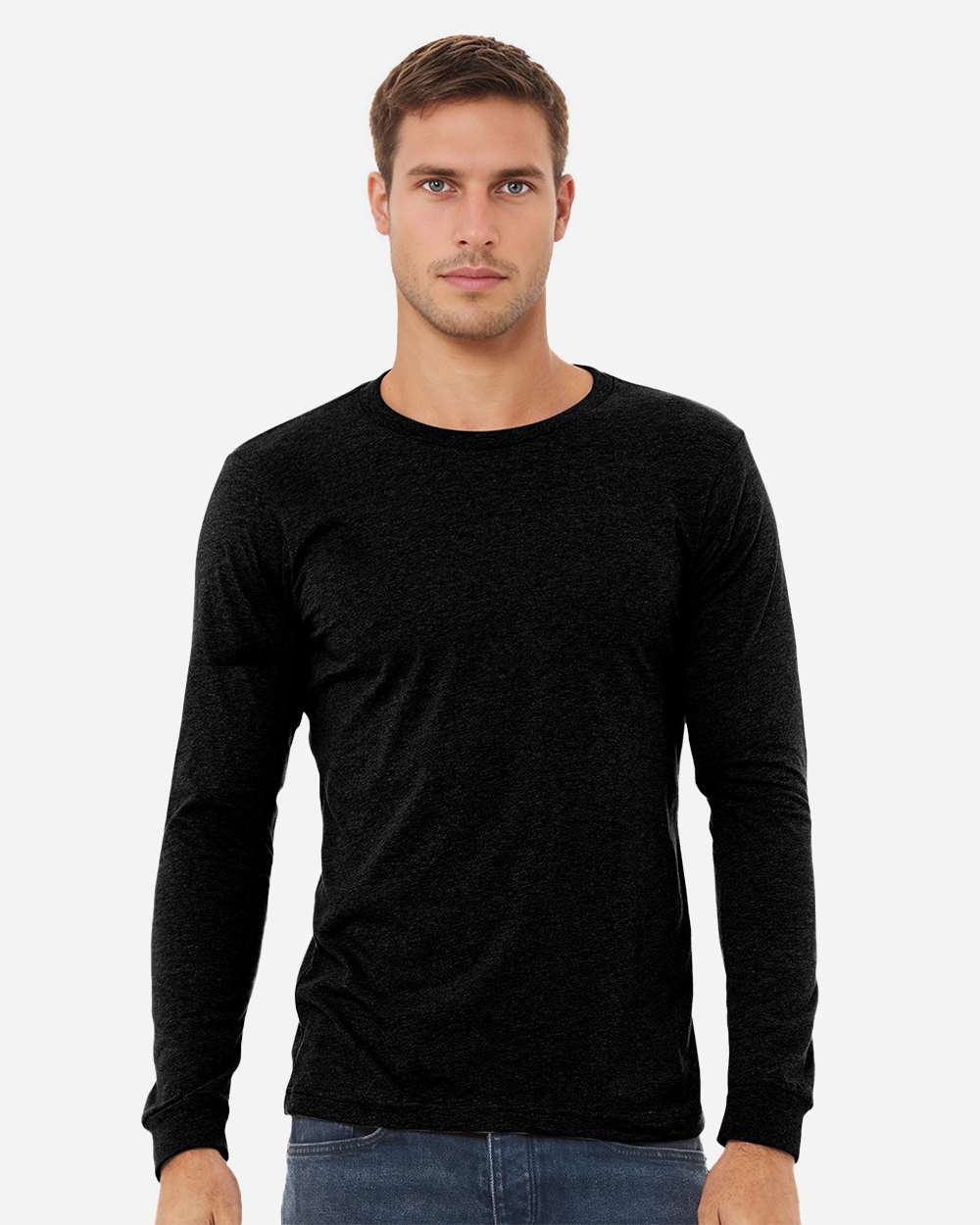 Heather Long Sleeve Tee - 3501CVC